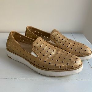 Casual Gold Slip-ons
